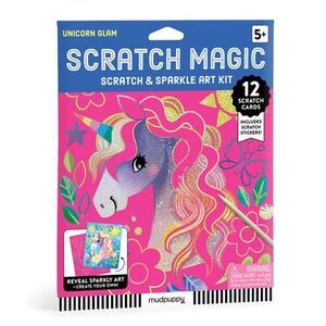 Unicorn Glam Scratch & Sparkle Art Activity Kit -- Mudpuppy